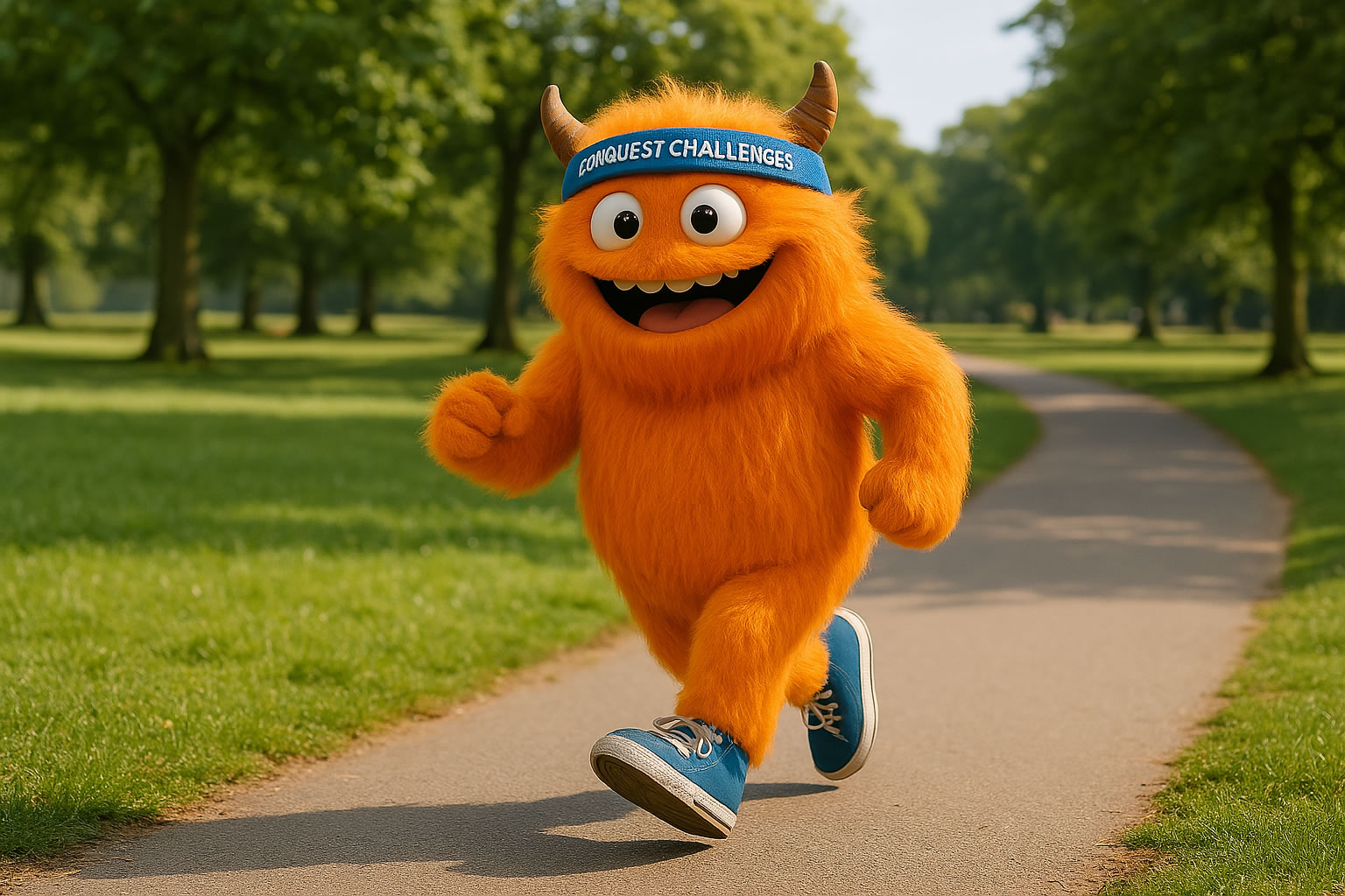 Running Conqi running in park